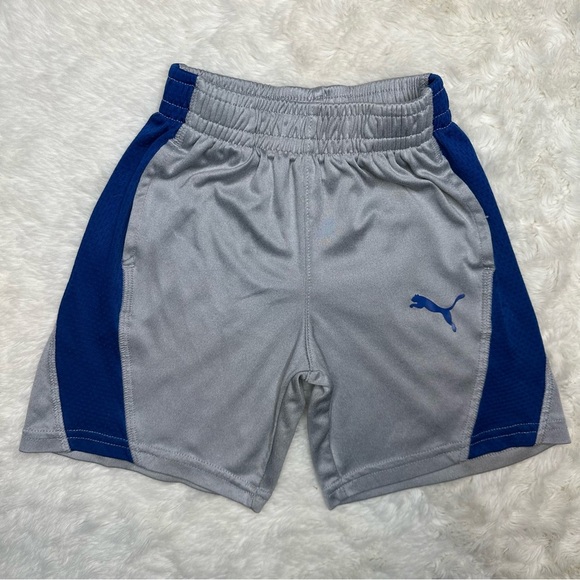 Puma shorts Grey & Blue Size 4T - Picture 1 of 16